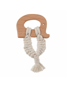 Anello da dentizione in legno - Elefante 2