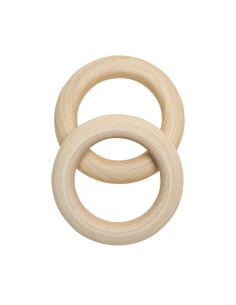 Anelli in legno per sonagli e giostrine 55 mm