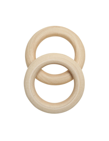 Anelli in legno per sonagli e giostrine 55 mm