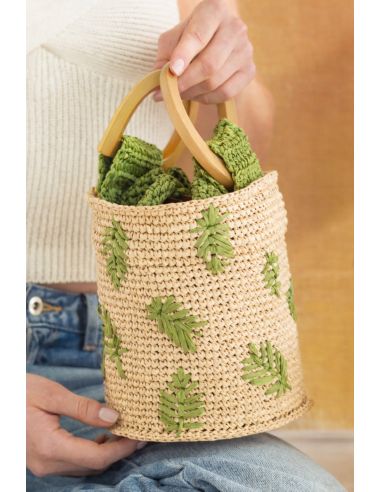 Anses en bois demi cercle pour sac à main - Teck