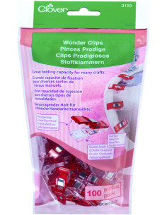 Confezione di 100 mollette Prodige Clover - Rosso