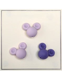 Perline in silicone Mickey per sonagli, clip per ciuccio bebé
