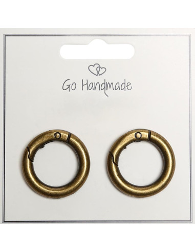 Moschettoni ad anello per borse - Bronzo
