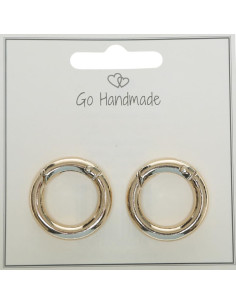 Moschettoni ad anello per borse - Oro
