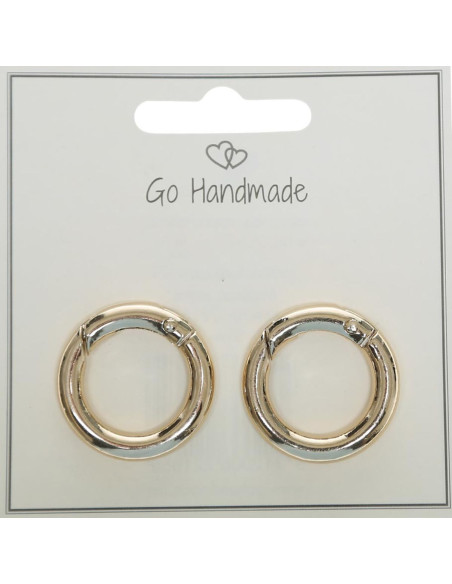 Moschettoni ad anello per borse - Oro