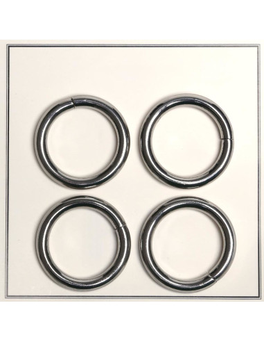 Anelli rotti per borse 30 mm - Argento