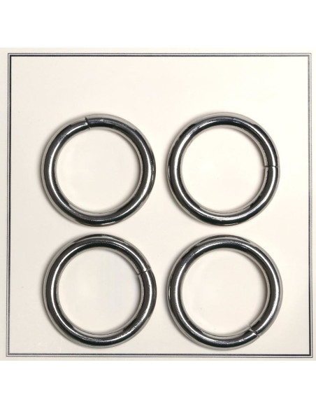 Anelli rotti per borse 30 mm - Argento