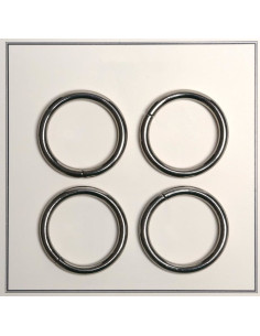 Anelli rotti per borse 28 mm - Argento