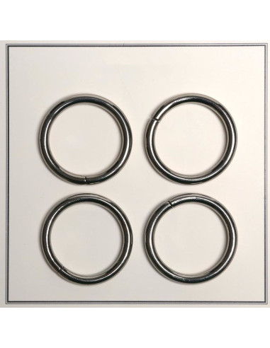 Anelli rotti per borse 28 mm - Argento