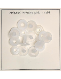 Set di 8 giunti mobili da 20 mm per amigurumi