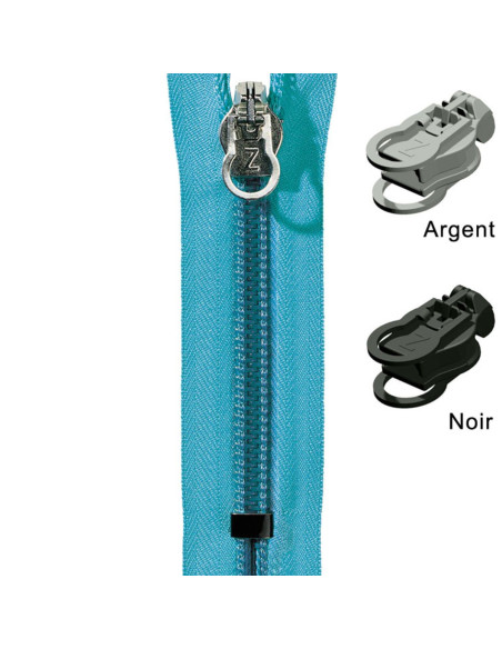 Cursore di ricambio a scatto ZlideOn 10C per chiusura con denti a spirale in nylon