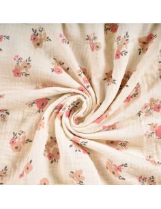 Tissu double gaze imprimé - Molisa 2