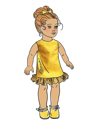 Modello di abbigliamento per bambola 46 cm - Butterick 6645