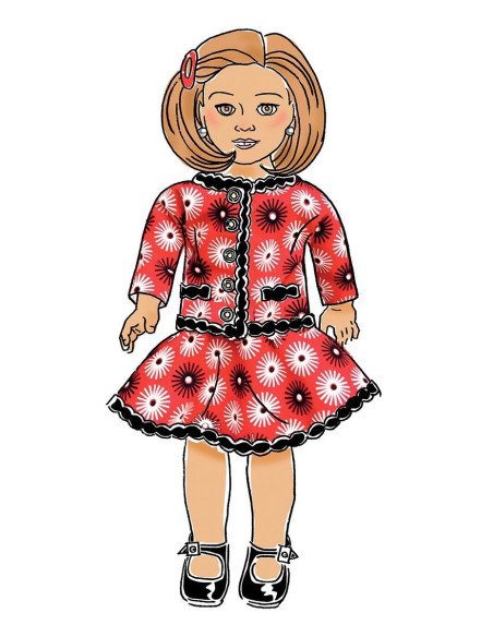Modello di abbigliamento per bambola 46 cm - Butterick 6645