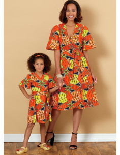 Modello di abito e cintura - Butterick 6654