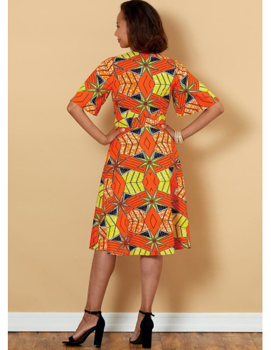 Modello di abito e cintura - Butterick 6654