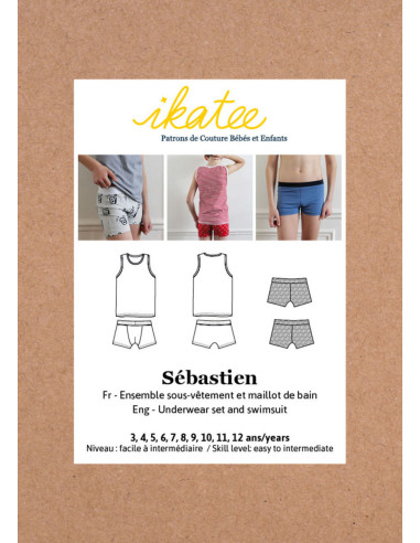 Modello di biancheria intima e costume da bagno Sébastien - Ikatee