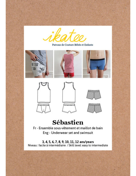 Modello di biancheria intima e costume da bagno Sébastien - Ikatee