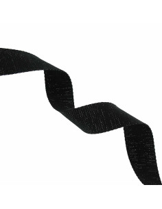Cinturino in cotone scintillante per borsa - Nero