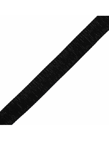 Cinturino in cotone scintillante per borsa - Nero