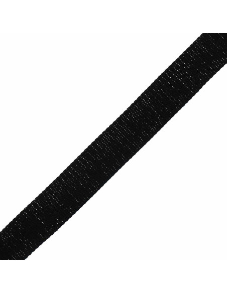 Cinturino in cotone scintillante per borsa - Nero