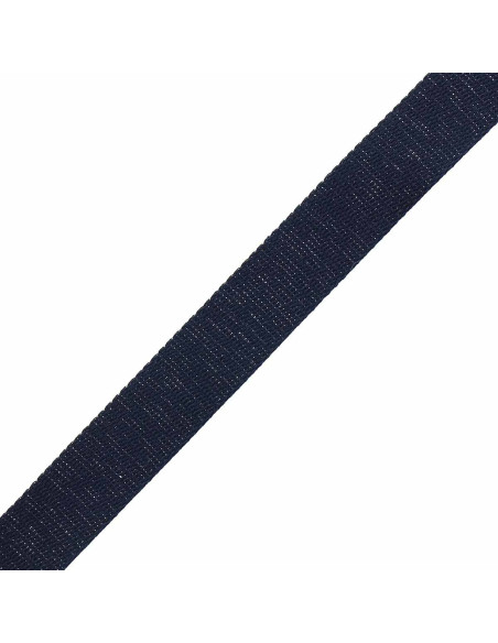 Cinturino in cotone scintillante per borsa - Blu marino