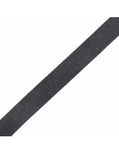 Cinturino in cotone scintillante per borsa - Grigio antracite 2