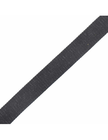 Cinturino in cotone scintillante per borsa - Grigio antracite