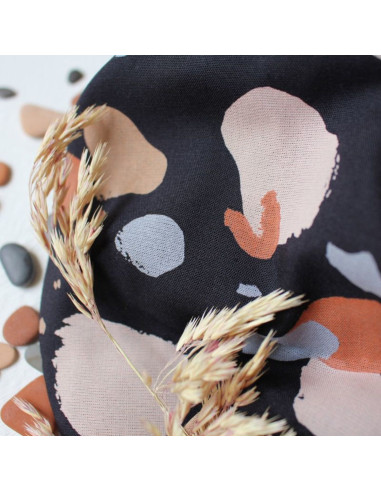 Tessuto viscosa Granito Night - Atelier Brunette