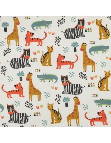Tissu popeline de coton Romy - Bleu