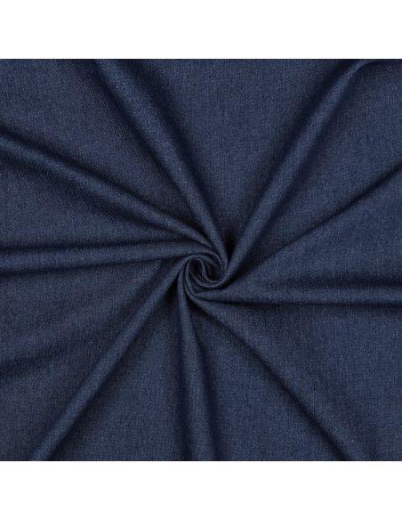 Tissu jeans coton léger - Bleu denim