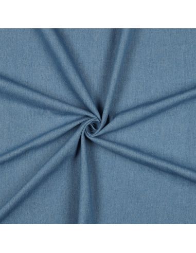 Tissu jeans coton léger - Bleu clair