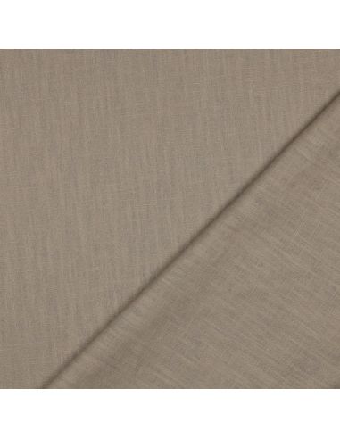 Tissu lin coton lavé - Sable