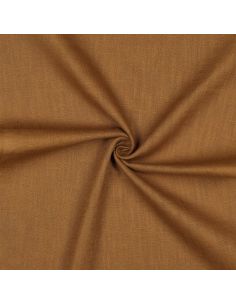 Tissu lin coton lavé - Caramel