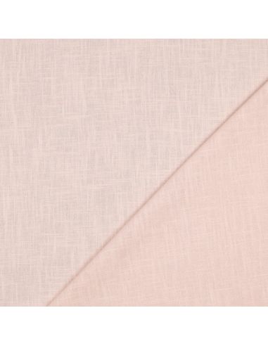 Tissu lin coton lavé - Saumon clair