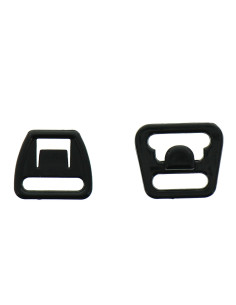 Chiusura a clip per reggiseno da allattamento - Nero