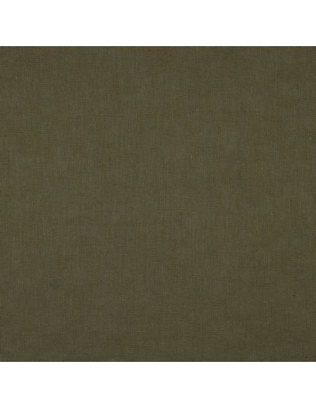 Tissu lin coton lavé - Kaki