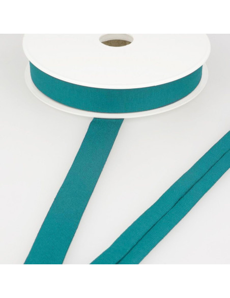 Bordino jersey viscosa - Blu petrolio