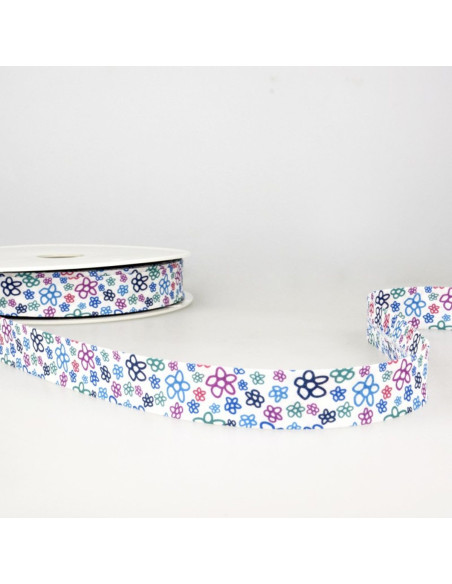 Biais fiori - Blu