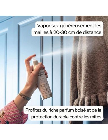 Spray rafraîchissant pour tricots – Bois de Cèdre & Vanille
