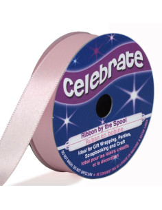 Nastro di raso Celebrate rosa - 13 mm x 6 metri