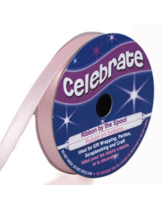 Nastro di raso Celebrate rosa - 6 mm x 6 metri
