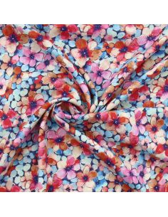 Tissu viscose Anémone - Rouge