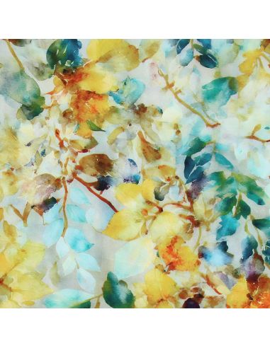 Tissu viscose Aquarelle - Jaune