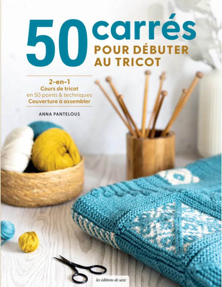 Livre 50 carrés pour débuter au tricot