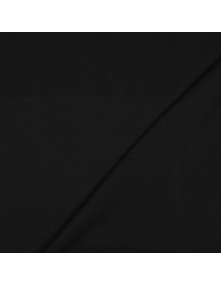 Tissu gabardine viscose brossée premium - Noir