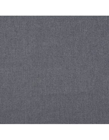 Tissu gabardine viscose brossée premium - Gris bleu chiné