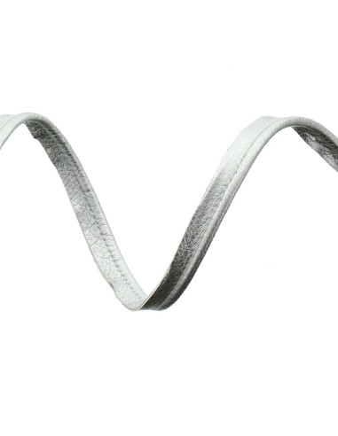 Cordoncino similpelle - Argento