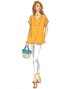 Modello di tunica e caftano - Butterick 6683 2