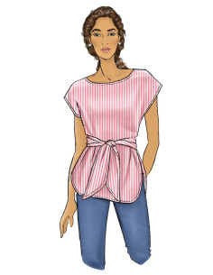 Modello per top e cintura - Butterick 6685 2
